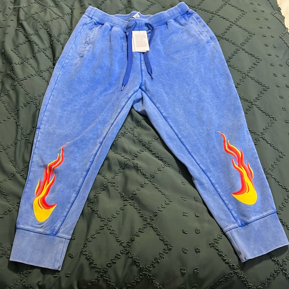 Nike AF1 Blue Standard Fit Taper Leg Sweatpants Joggers - Size XL NWT RARE